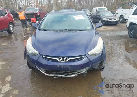 2013 Hyundai Elantra Gls from USA, damaged, VIN 5NPDH4AEXDH433880